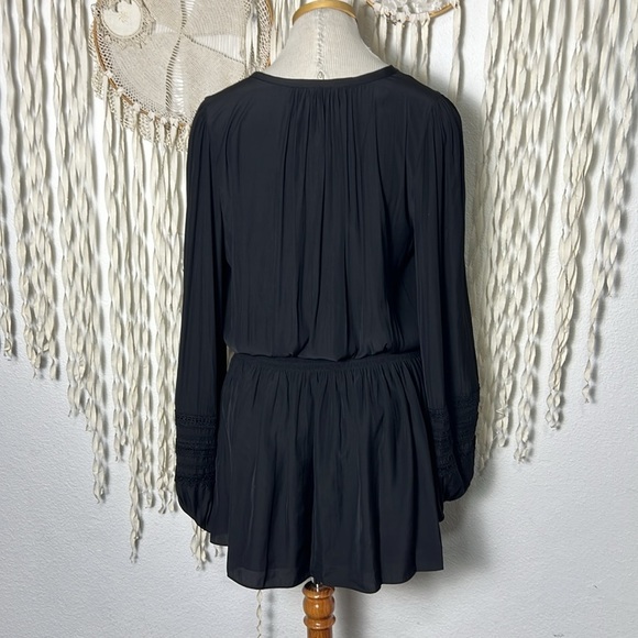 Ramy Brook NWT Black Rosey Mini Dress Size M - Picture 6 of 12